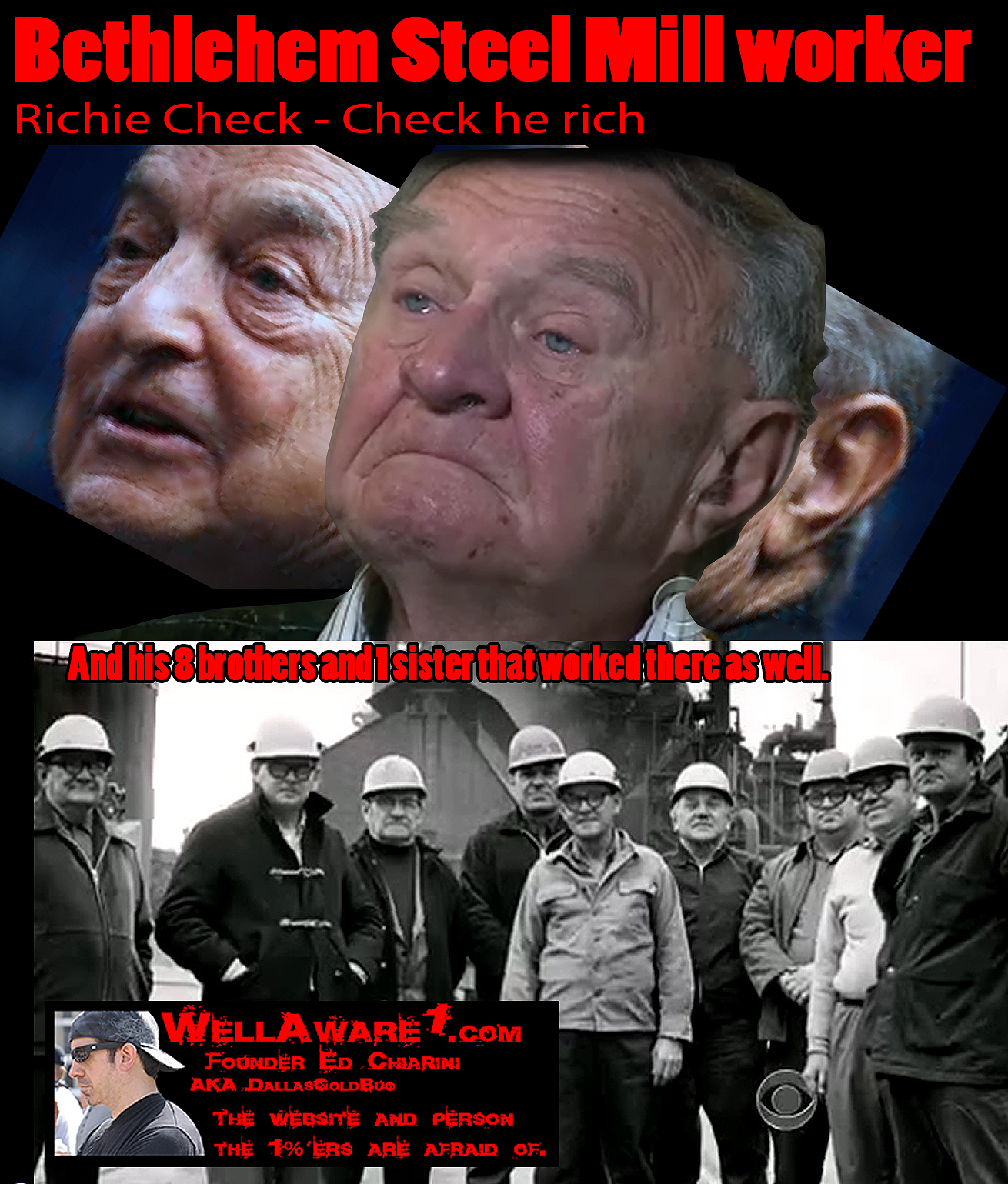 Soros, Rockefeller, Ferraro, Bethlehem Steel Richie Check
