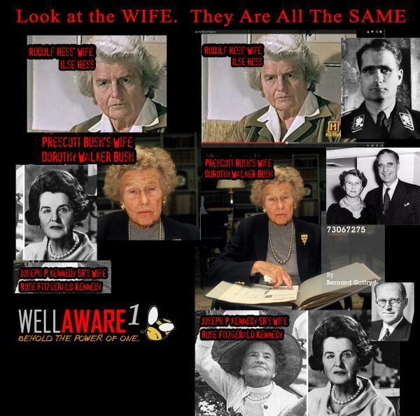 Joseph P Kennedy, senior who also played the role of Rudolf Hess Again, weAgain we see the spouse matches with Prescott and with Joseph P Kennedy Senior as well as the Nazi that he played during the war.