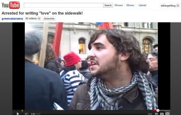 Brett Greenberg at occupy Wall Street