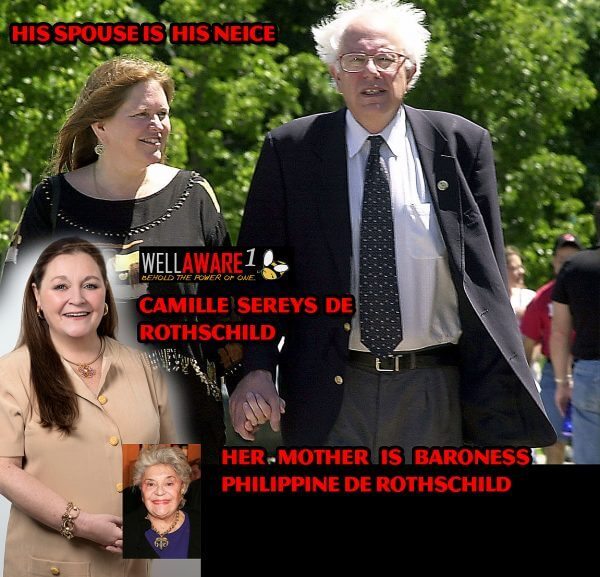 Bernie Sanders a.k.a. Evelyn D Rothschild is using his niece as his spouse, Camilla Sereys De Rothschild, and is also the character known as Jennifer Disney and can be seen in the Sandy Hook shooting as plain. The role of an aunt of one of the victims