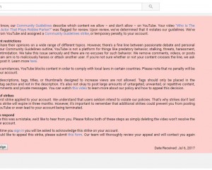 Youtube Take Down